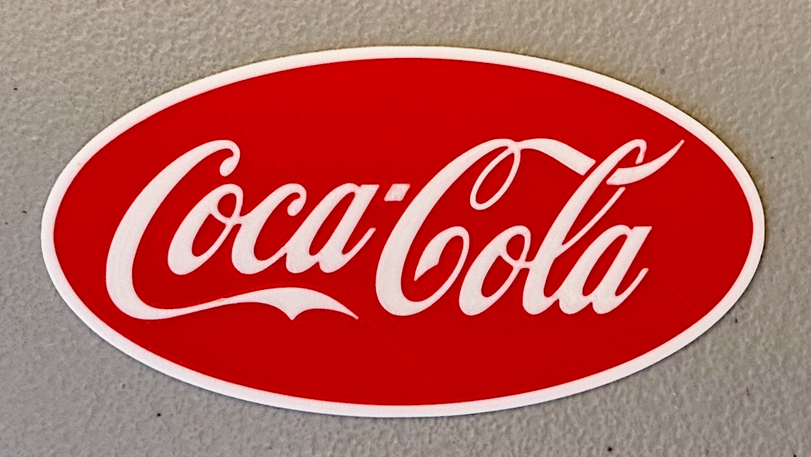 Multicolor Coca-Cola Logo Magnet