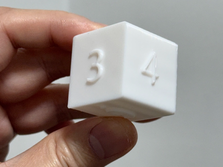 a simple number dice