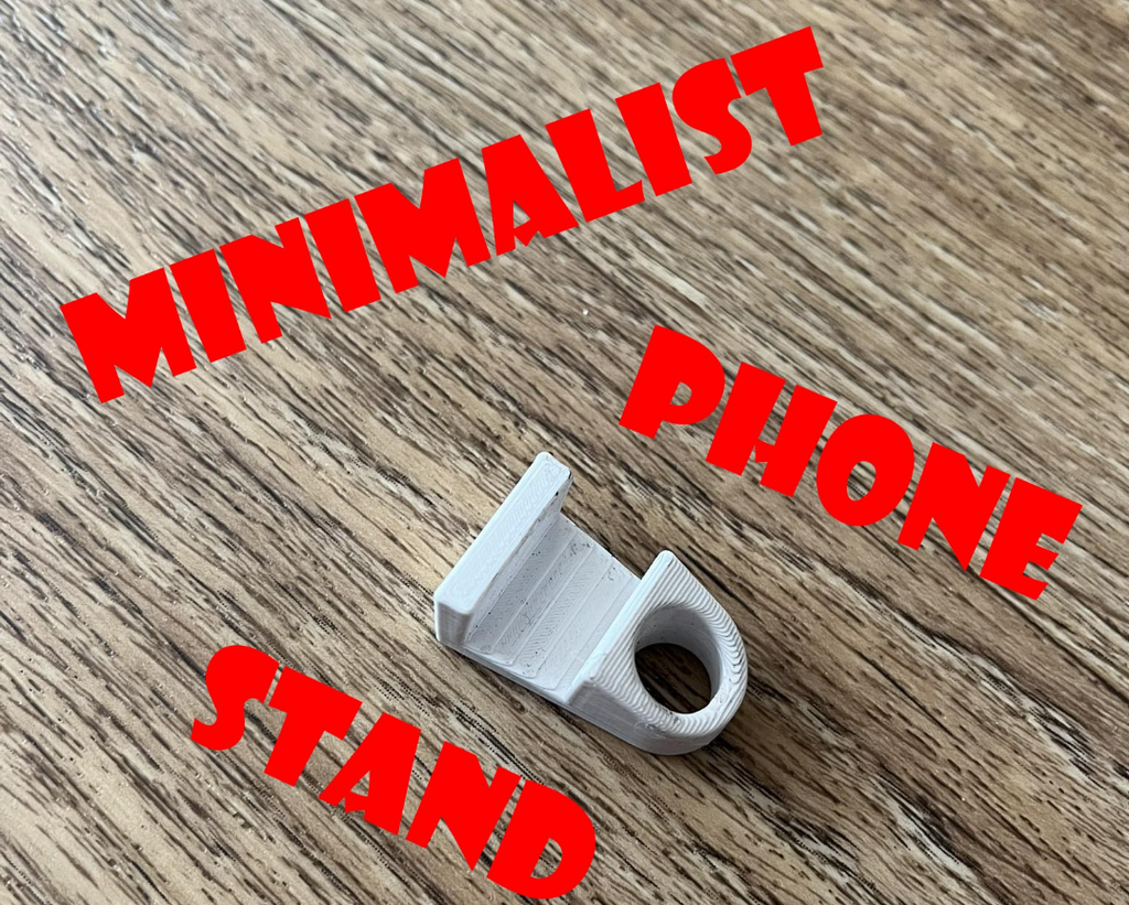 Minimalist stand, mobile phone holder, telephone