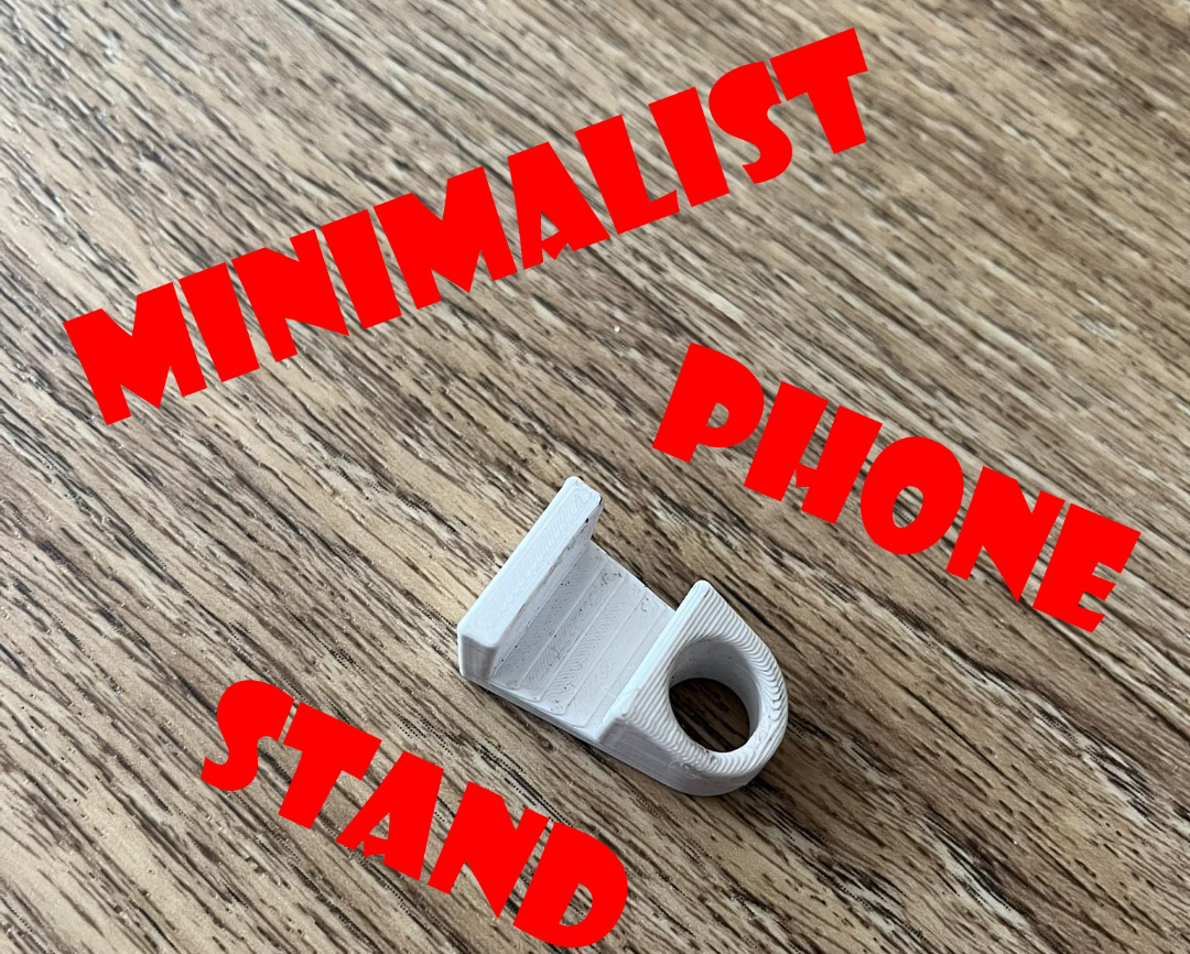 Minimalist stand, mobile phone holder, telephone