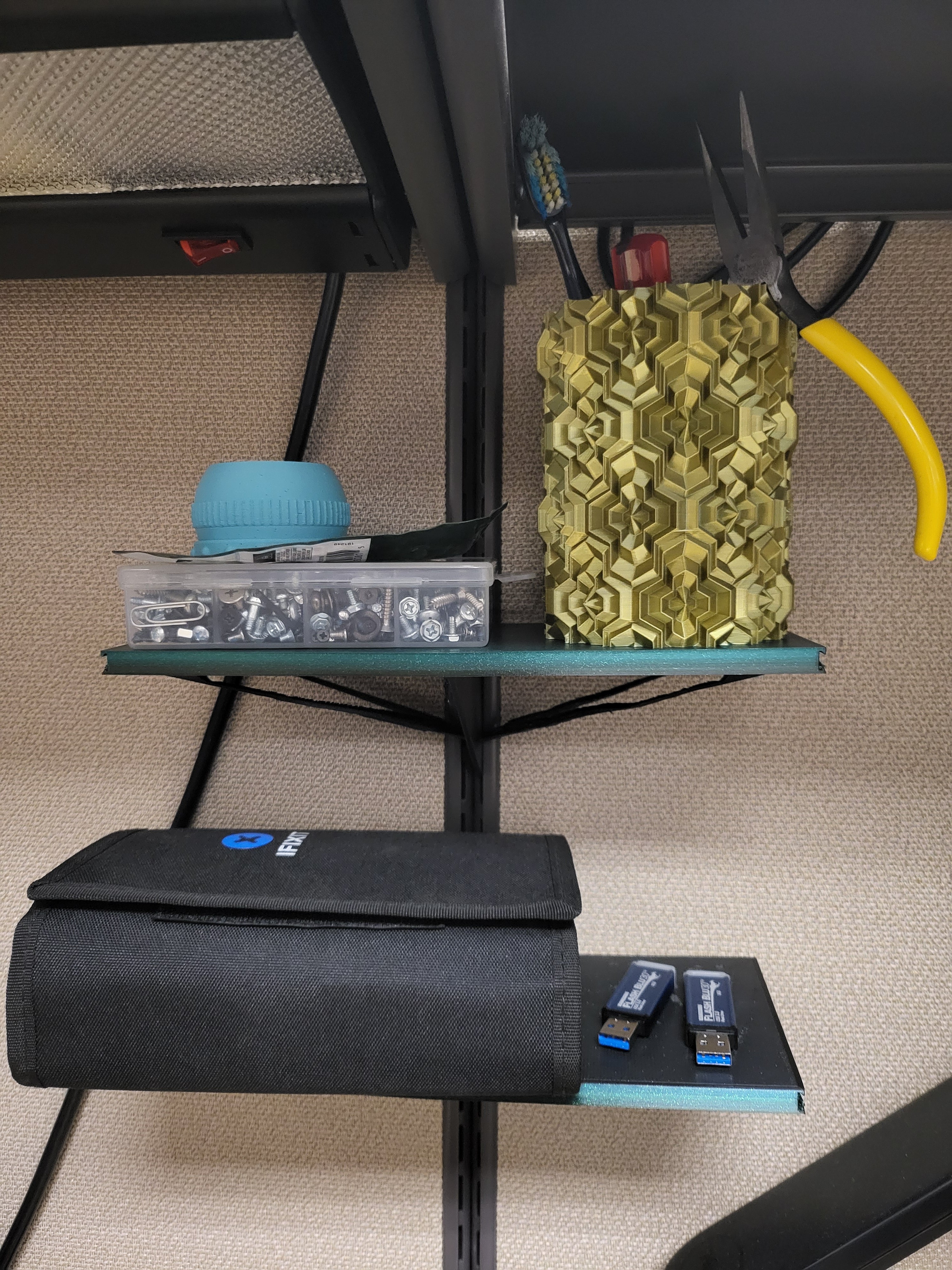 Cubicle Rail Shelf
