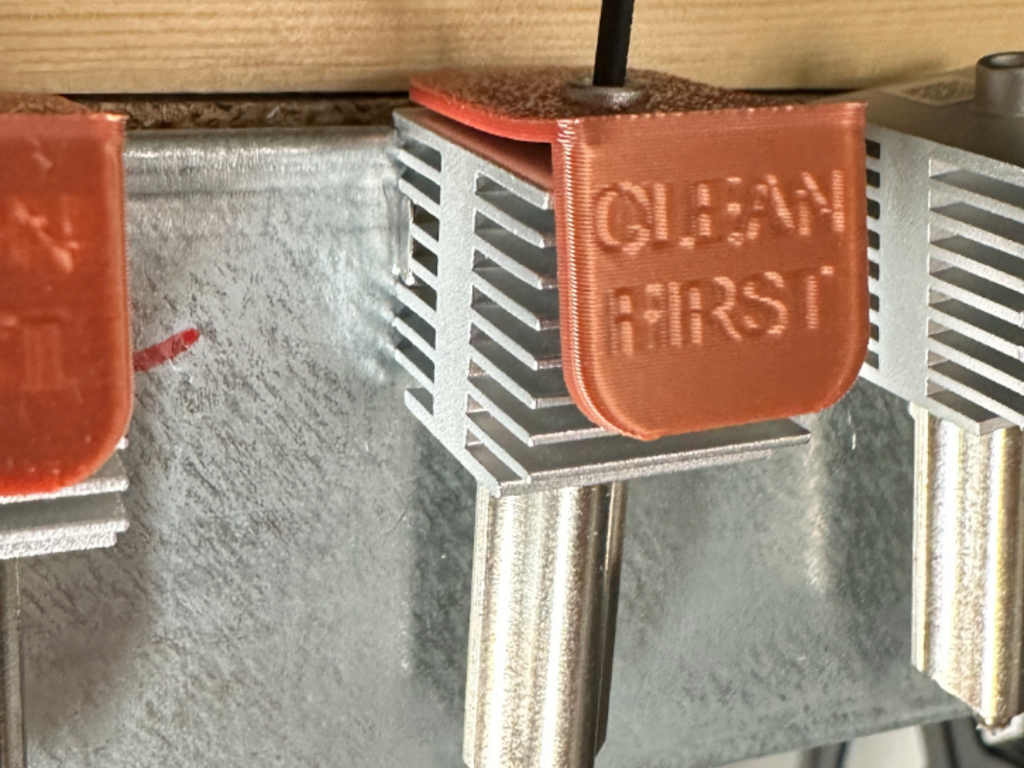 Clean Filament reminder cap for 0.2mm Nozzle