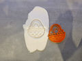 Easter egg basket cookie cutter