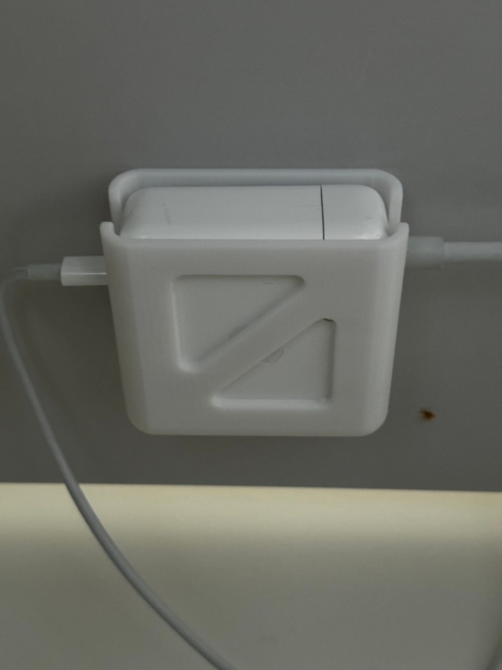 Under-desk mount for Apple USB-C (67w) charger