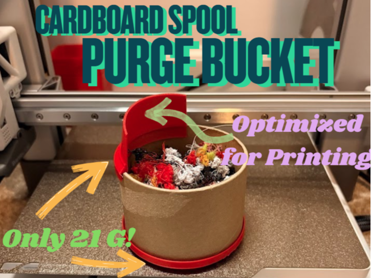 Cardboard Spool Purge Bucket
