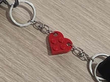 Heart-Shaped Split Keychain Connector