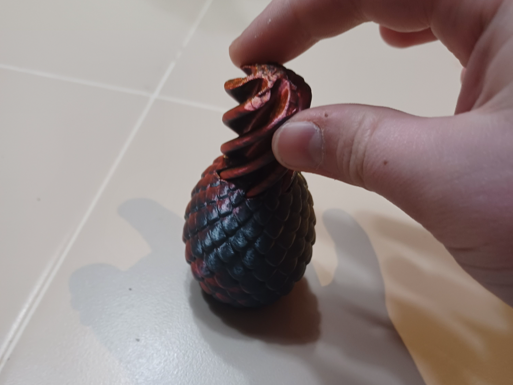 Spiral Fidget Dragon Egg