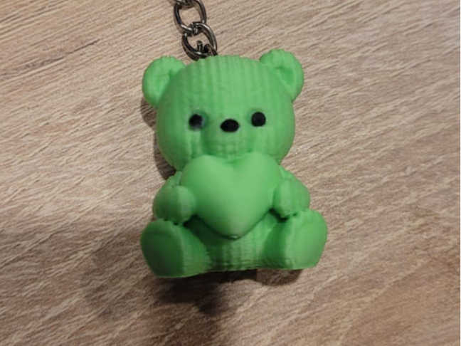 Ourson tricoté porte clé