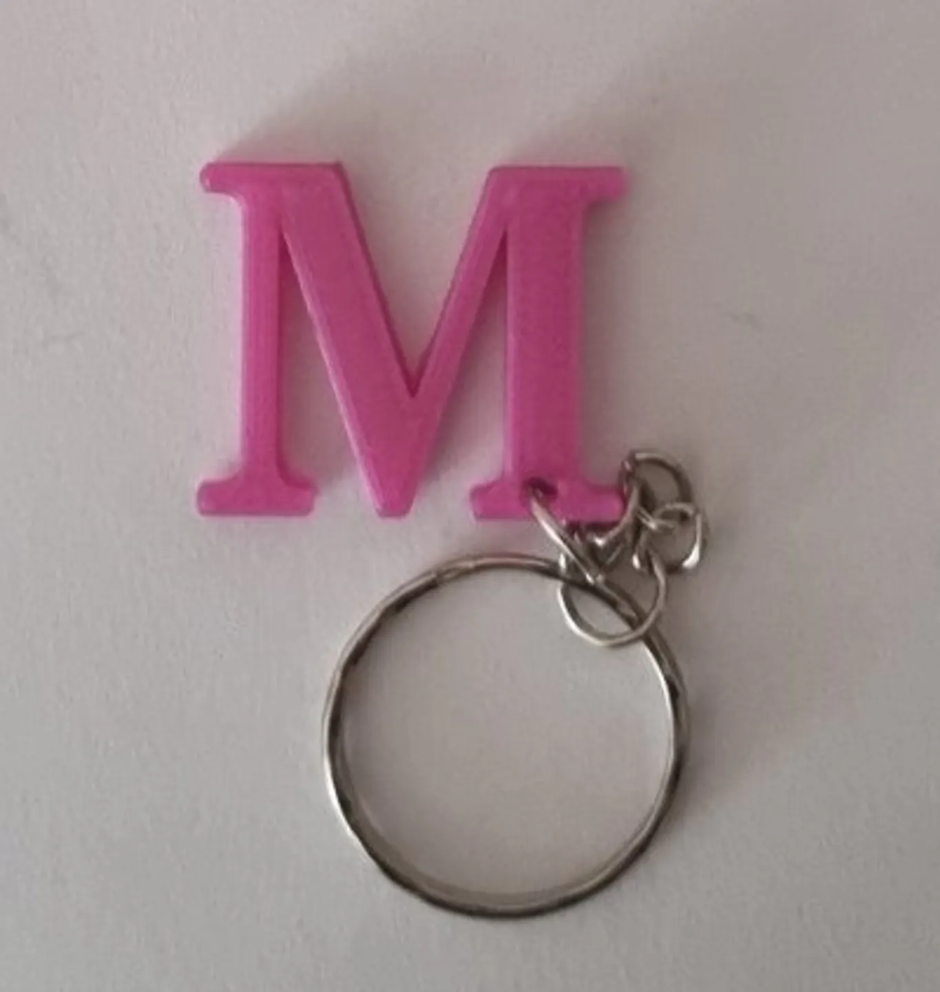 M letter keychain