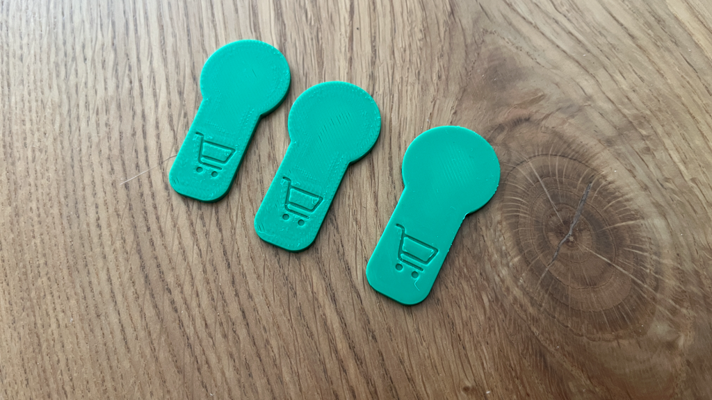 Token for shopping cart - EU version and size