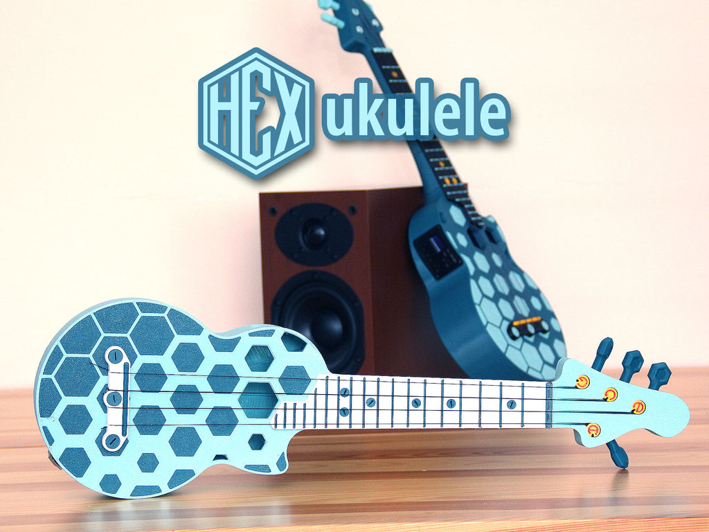 Hex ukulele - fully printable soprano
