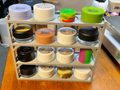 Makeup / Dab Jar Display With Shelves