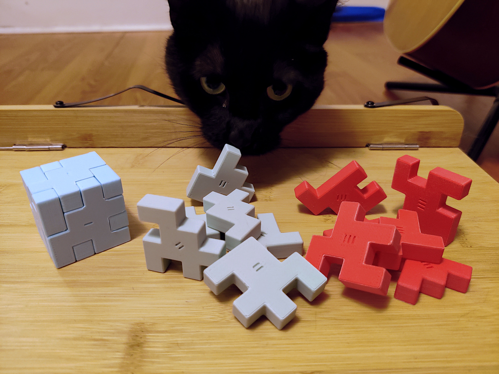 Würfel Cube Puzzles, 3 Difficulties, Enlarged
