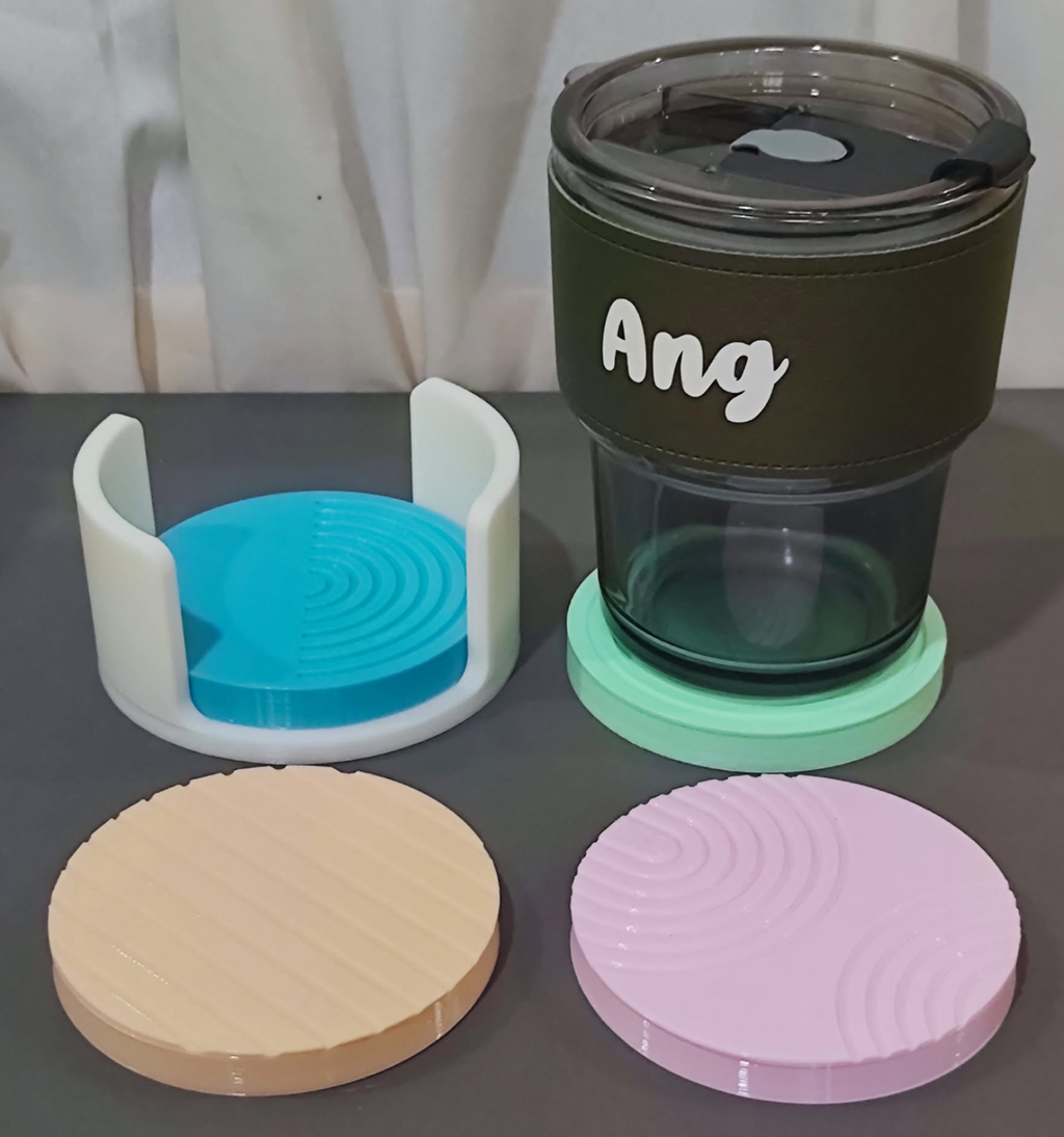 Aesthetic Coaster with Holder