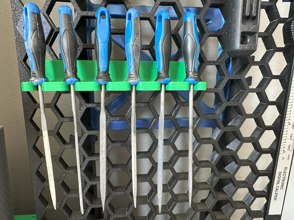 Hex insert Needle File Holder