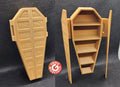 Coffin Bookshelf w/double doors + empty version