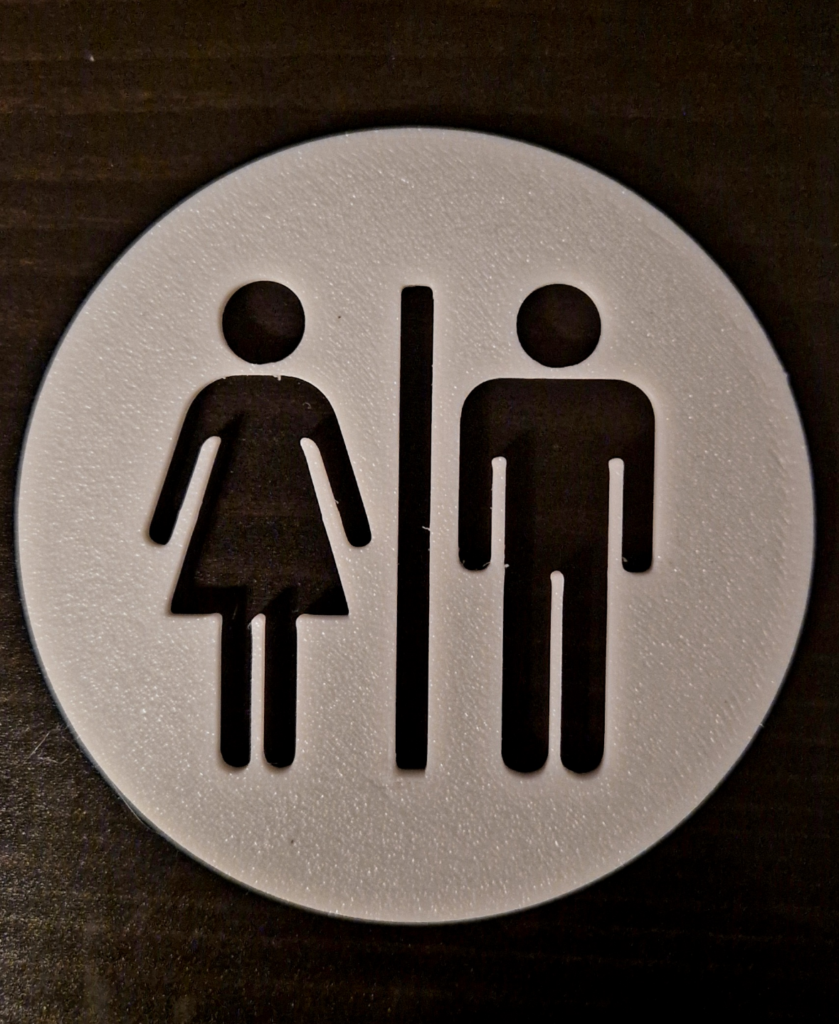 WC Schild - Frau und Mann zusammen - Toilet sign
