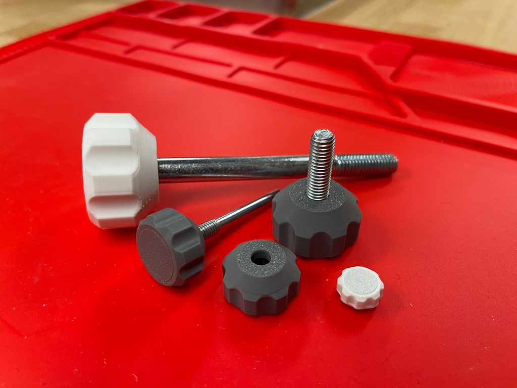 Knobs for Hex Bolts DIN 933_4017 sizes M3,M4,M5,M6,M7,M8,M10,M12,M14