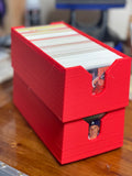Baseball card storage rack