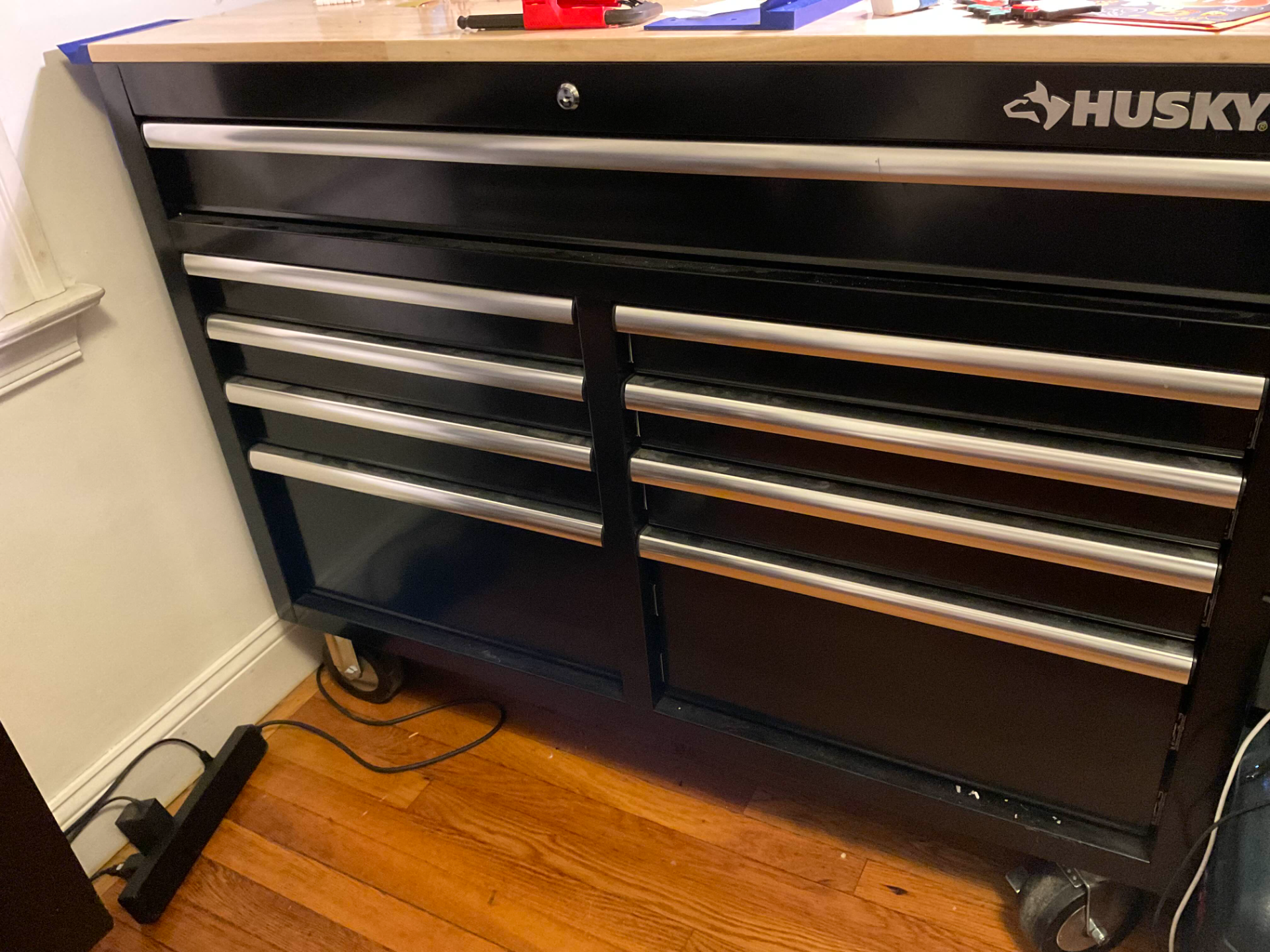 Waste Catch / Chute for Husky Mobile Workbench