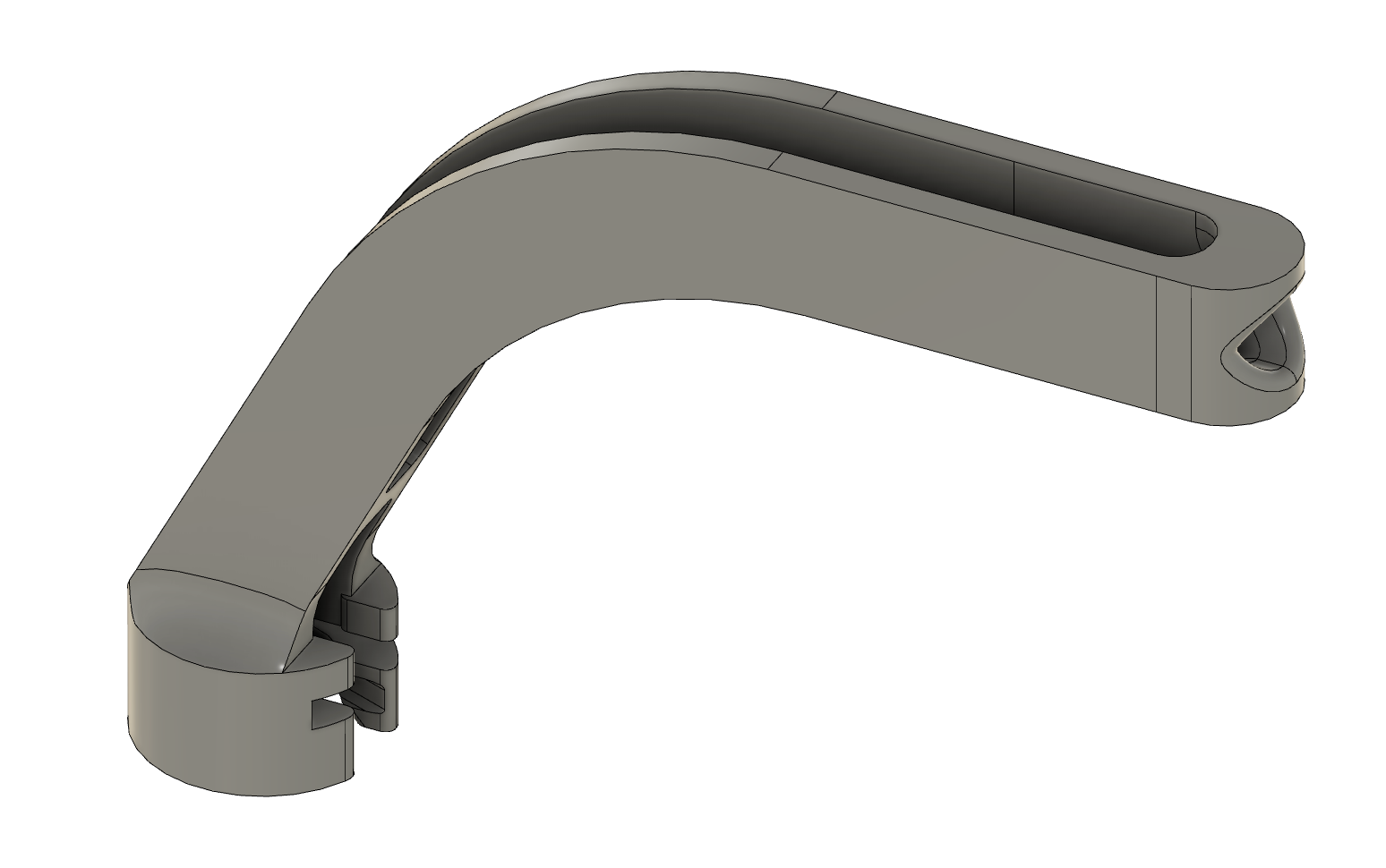 PTFE Guide With Gentle Curve