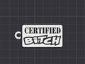 b-tch keychain /necklace charm (free commercial)
