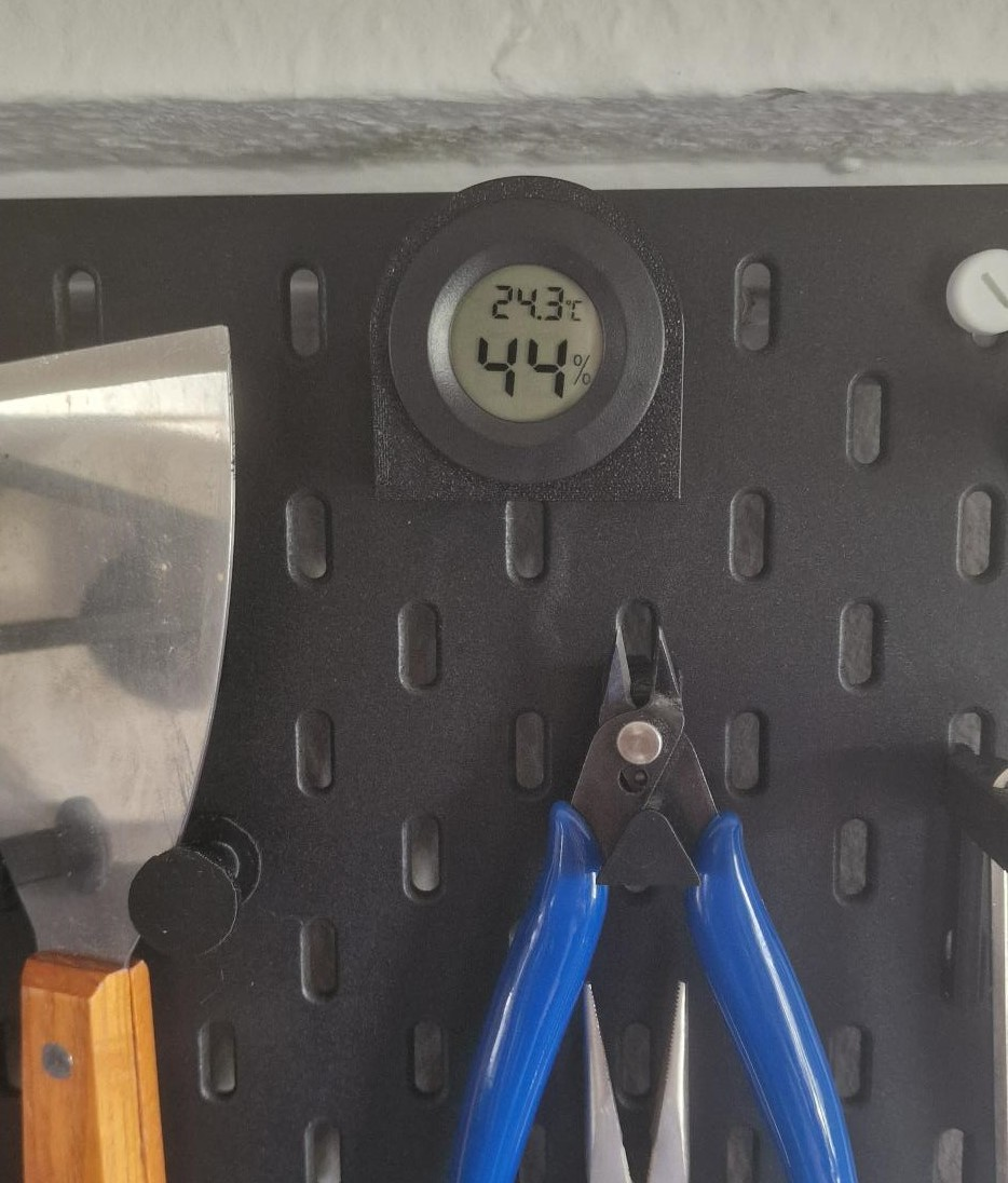 IKEA Skadis Hygrometer Mount / Halterung