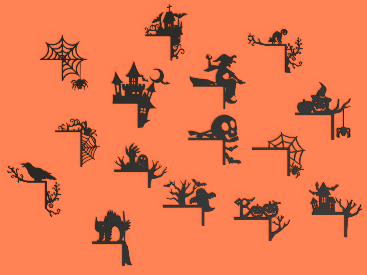 Halloween Door Corner Collection 15 Models!