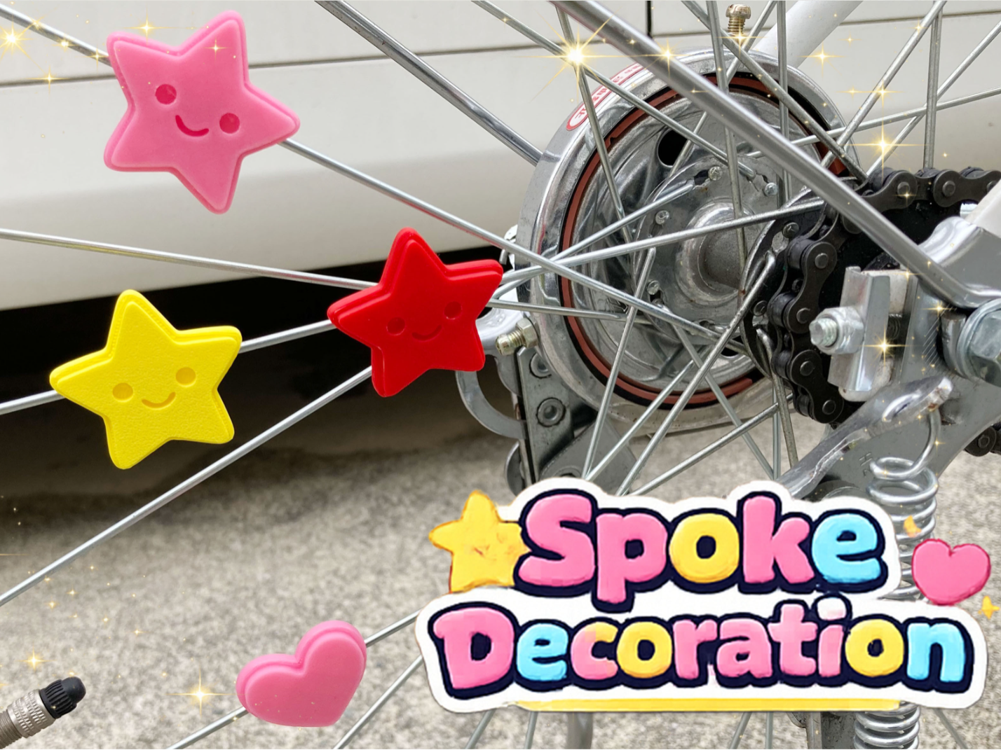 Star Spoke Decoration for Kids Bike＿ スポークデコ＿吉田工房