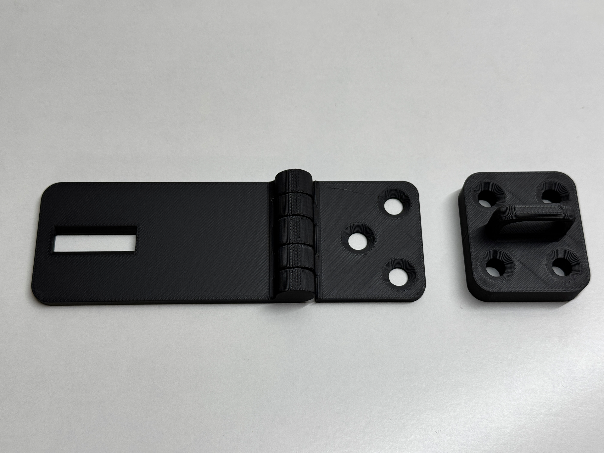 Überfalle (Locking hasp) einfach