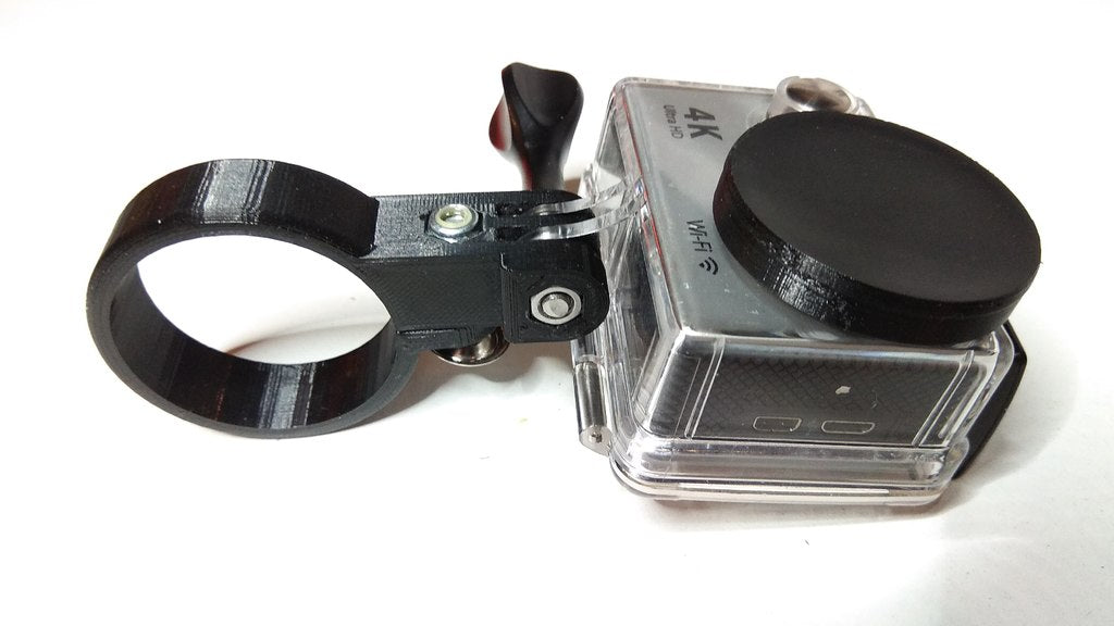 Motorcycle frame slider gopro mount (rutan)