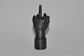 Middle finger schrader valve cap