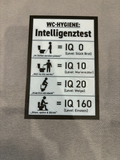 Wc Schild Lustig