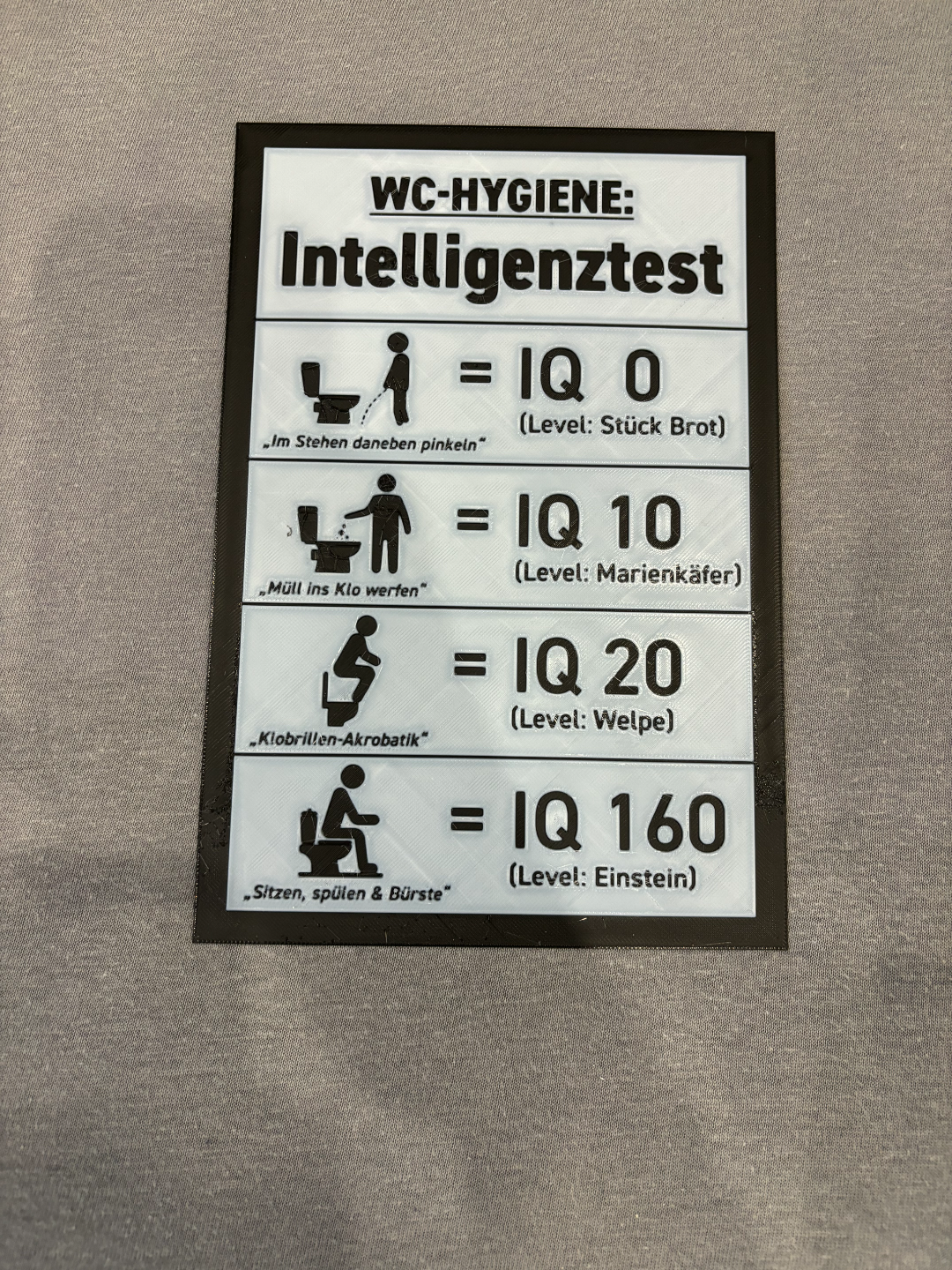 Wc Schild Lustig