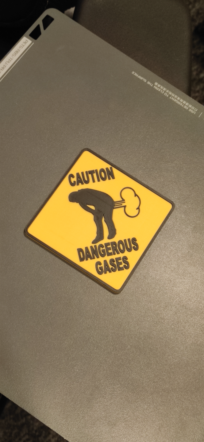 DANGEROUS GASES SIGN