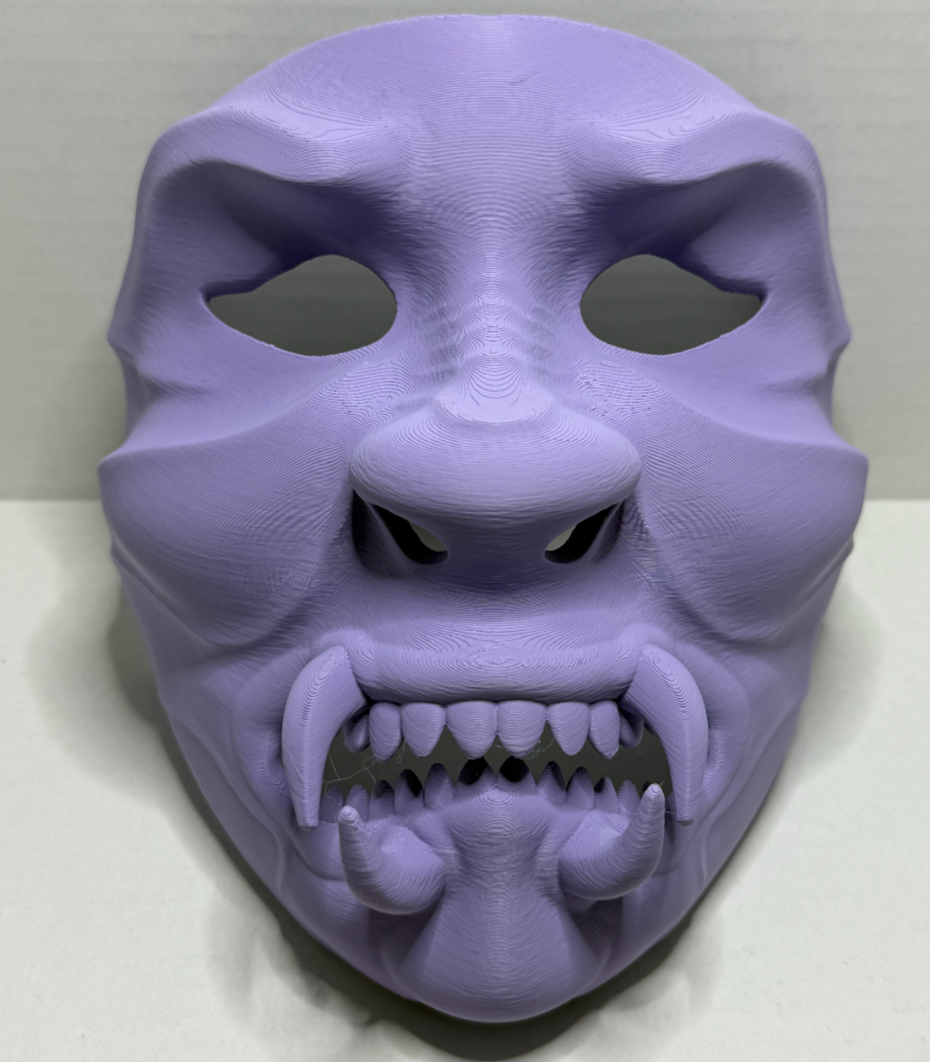 Oni style mask with tusks