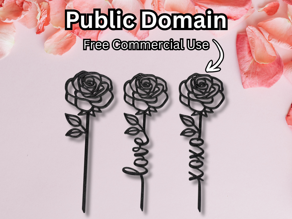 Customizable Rose Set with Name & Message Spaces
