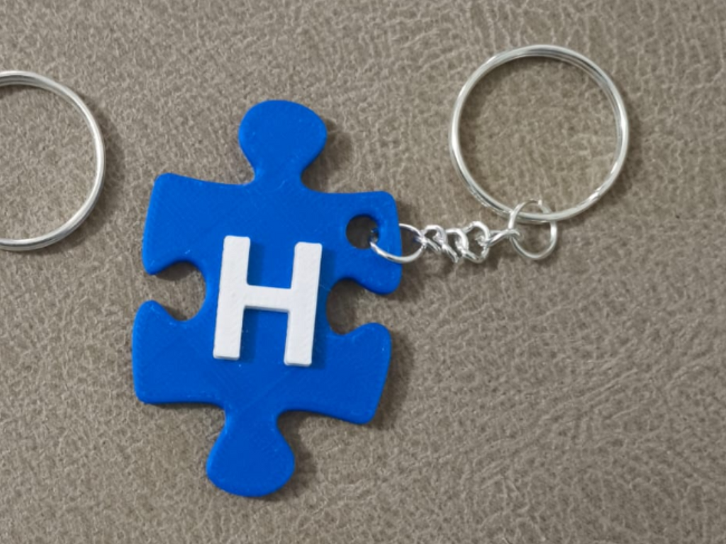 Letras forma de puzzle