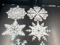 Christmas tree snowflake decorations