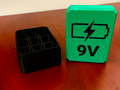 9V Battery Storage Box with Snap Lid Design