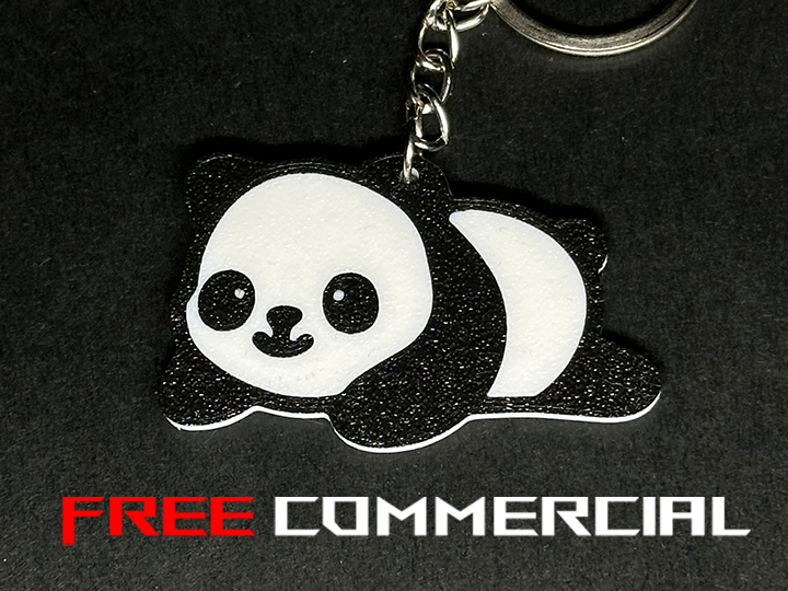 Cute panda keychain