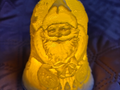 New Year's bell with tea candle