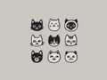 Cats earrings and keychains