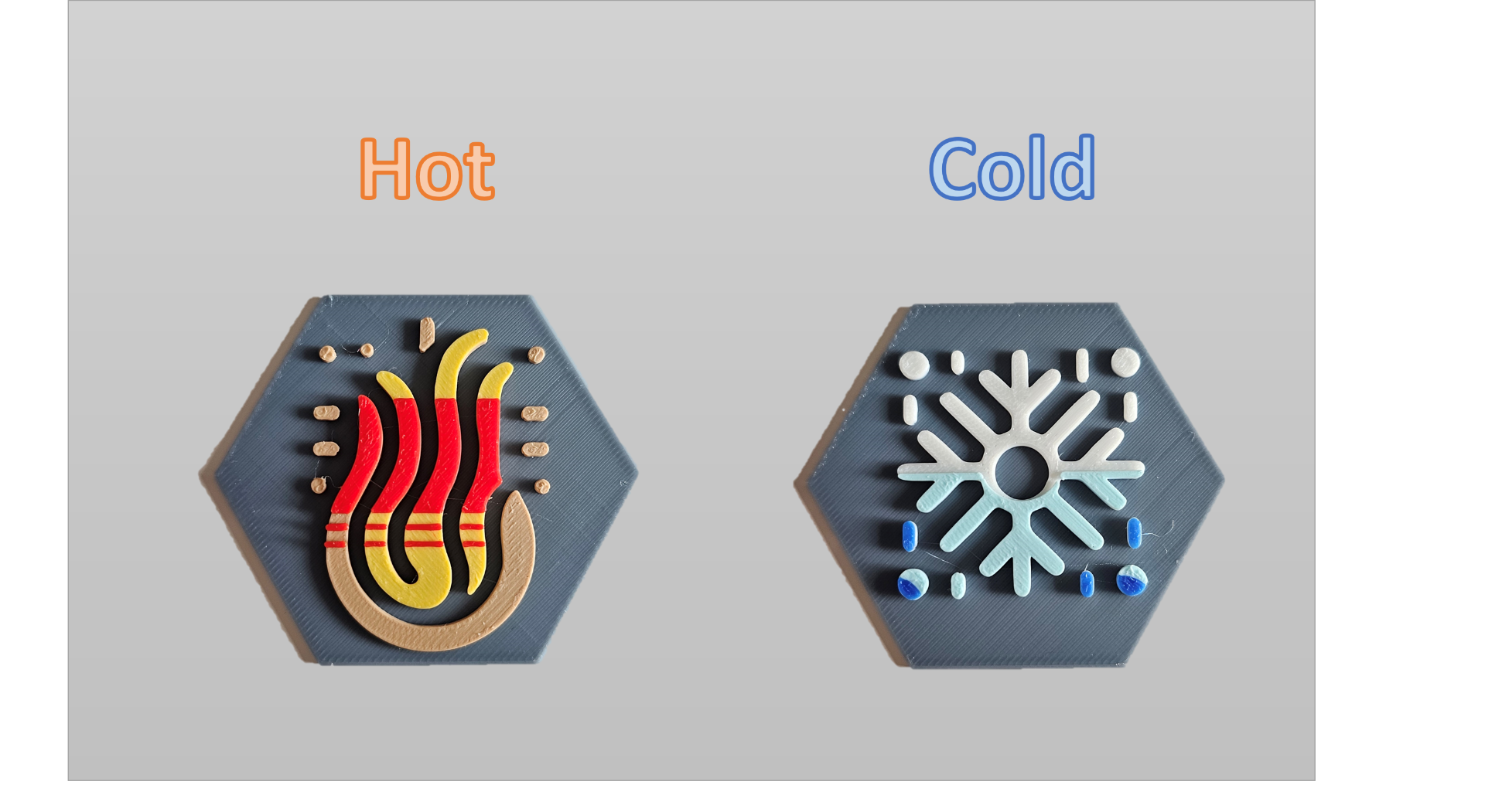 Hot and Cold Signs for Faucet Sinks