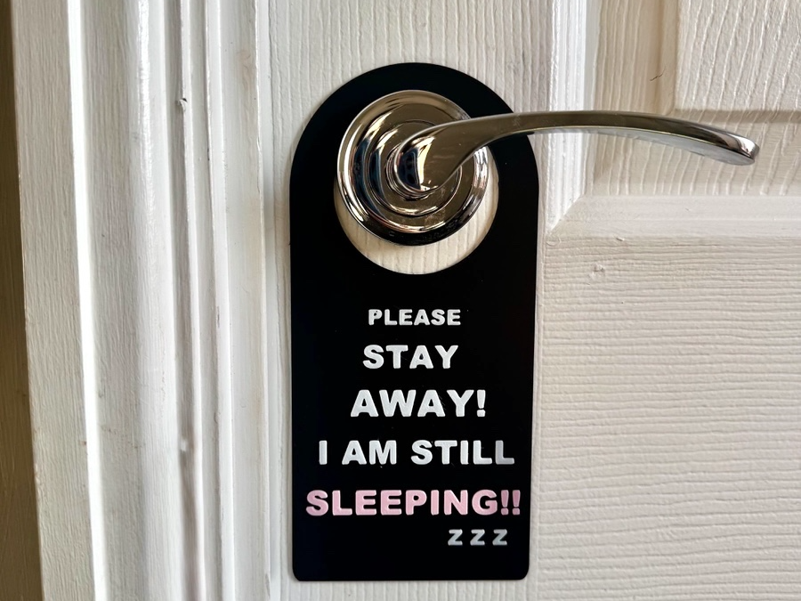 Simple room door hanger （editable）