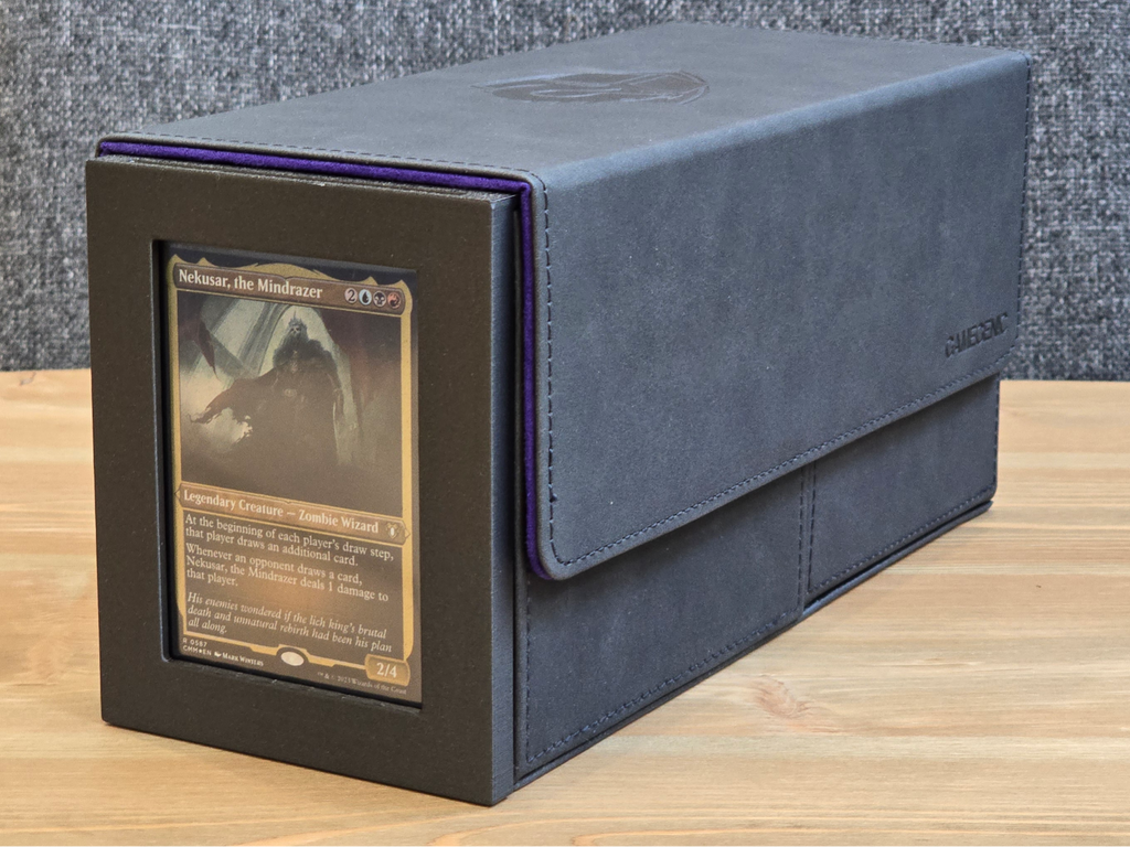 Commander card window for MTG Academic deck box