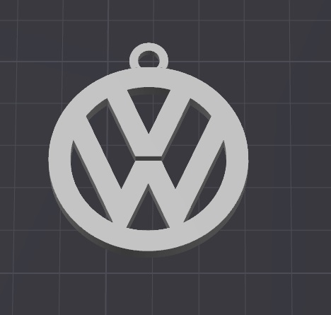 vw logo keychain / necklace charm(free commercial)