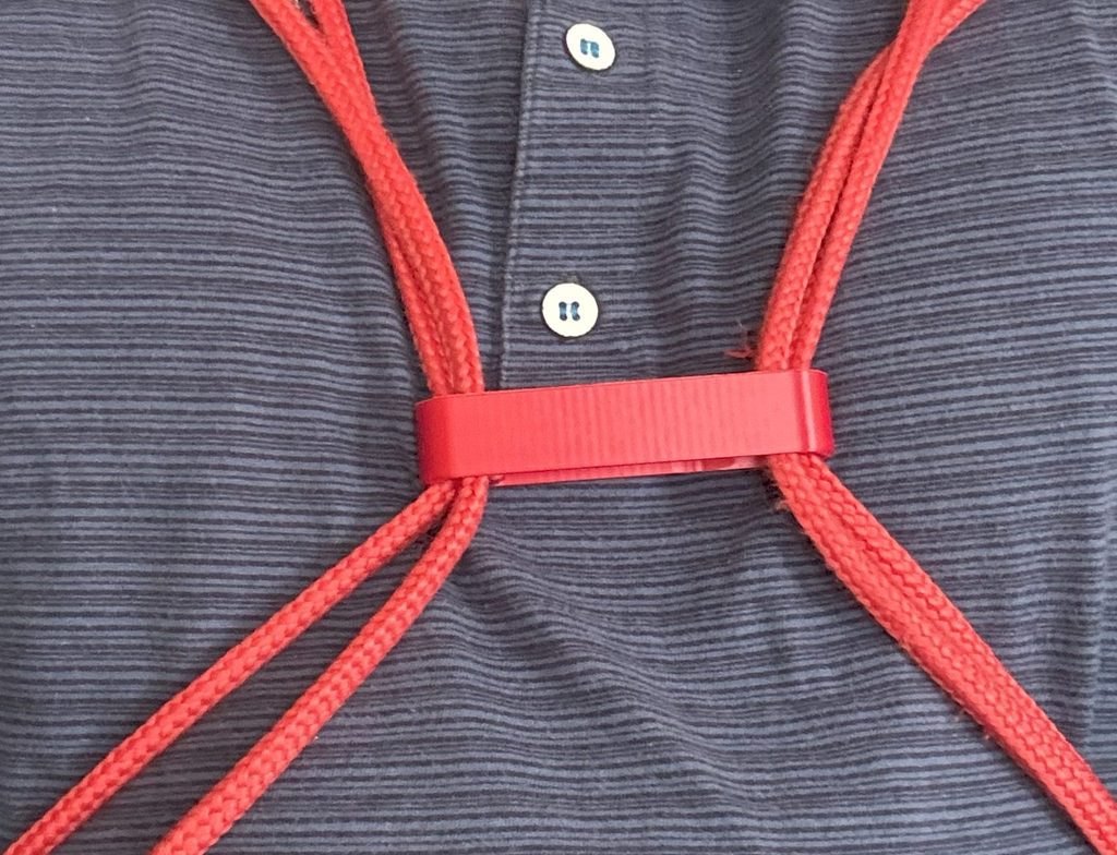 Clip for backpacks with strings