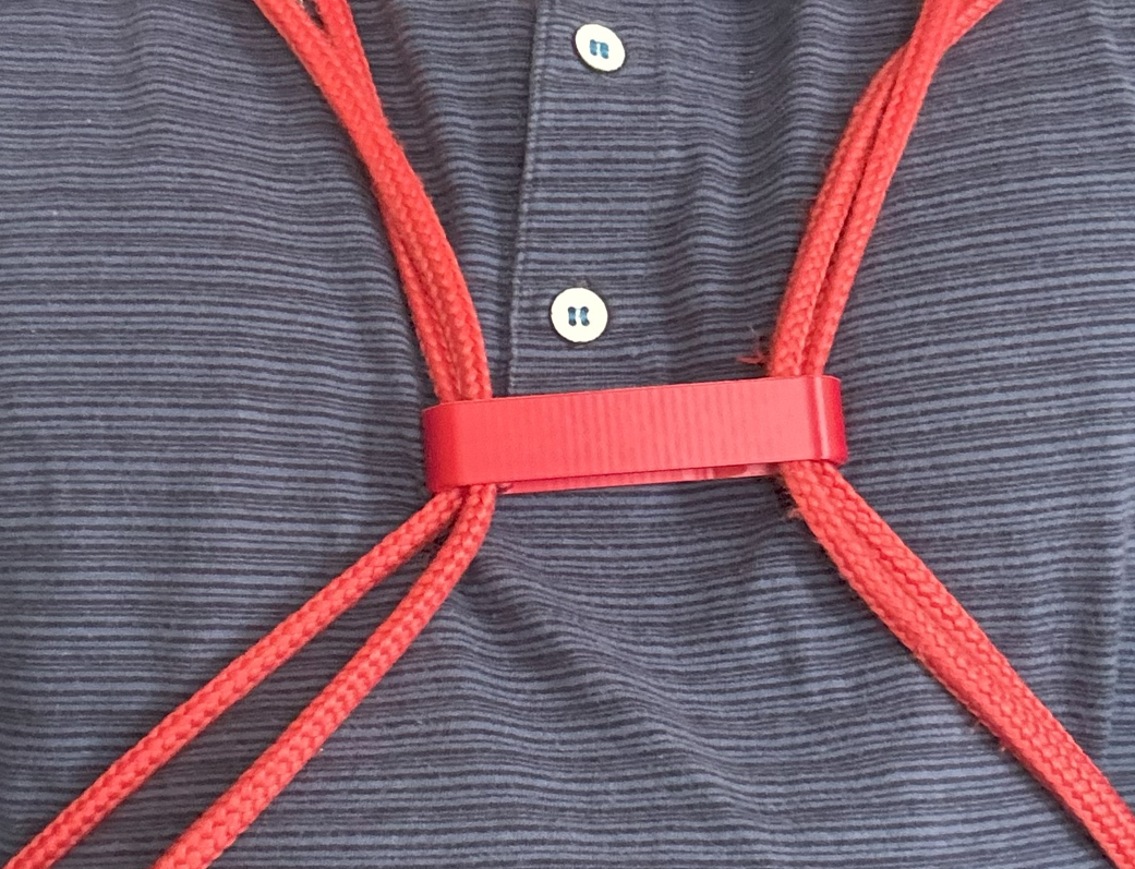 Clip for backpacks with strings