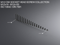 M12 CSK Socket Head Screw Collection M12x16-x100